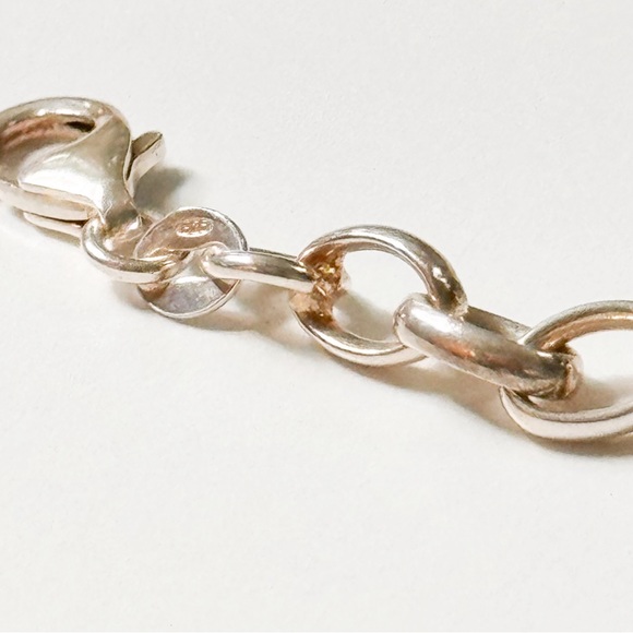 Vintage LLK .925 Sterling Silver Link Chain Bracelet - Picture 3 of 3